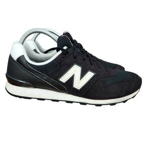 New Balance 696 Sneakers Womens 9.5 B Black White Lace Up Casual Shoes WL696HR‎